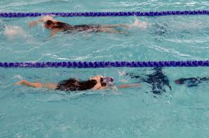 The swim before it got a bit crazy!