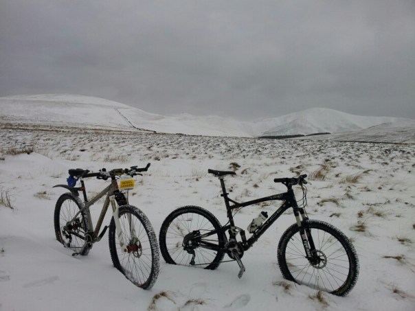 Obligatory 'bikes in snow' photo