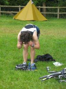 Transition practice in the camping area!