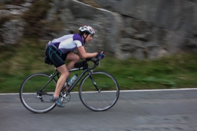 Still riding, and upright this time