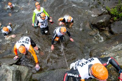 The exit from the first long lake crossing. Photo credit: Johan Valkonen