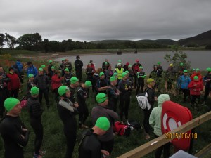 The briefing. Feeling pretty chilly for standing around.