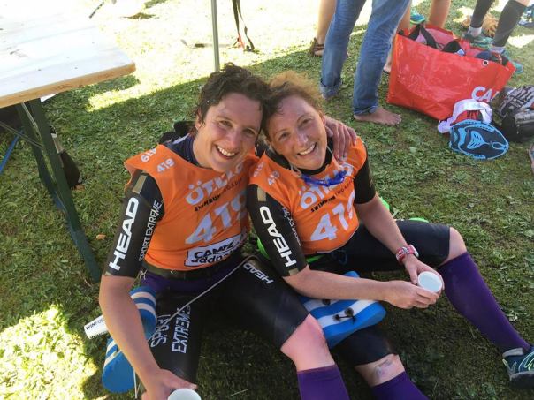 Finished, and both managing to sit up in the shade!