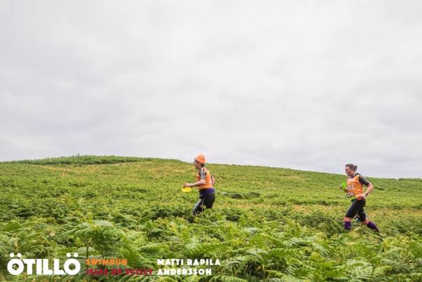 Us running on beautiful trails