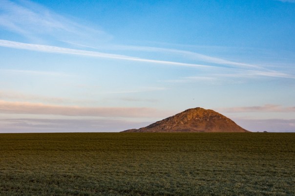 North Berwick Law poking up on a perfect morning
